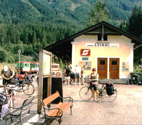 Starting at Krimml railways station