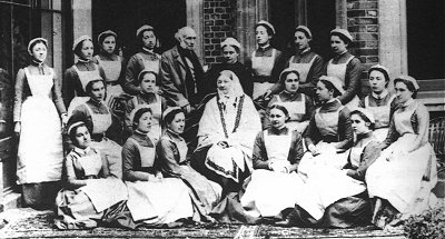 Florence con una sua classe di Infermiere al St. Thomas Hospital