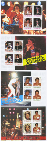 Presentation kit saint Vincent Michael Jackson stamps