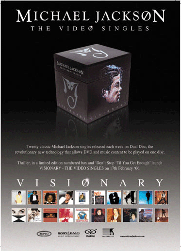 visionary the video singles Michael Jackson