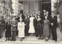 Con la Regina Elisabetta del Belgio al concorso di Bruxelles del 1952