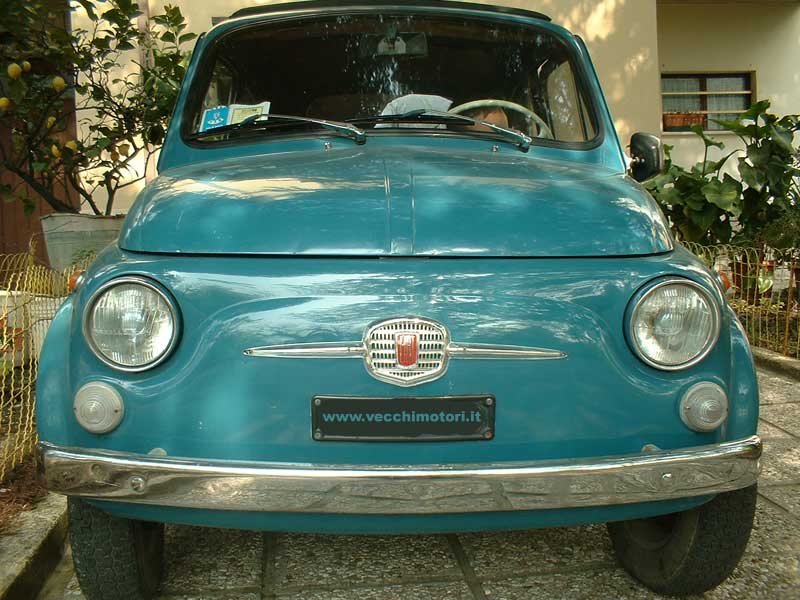 Fiat 500F del 1967 telaio e Motore tipo 110F000 colore blu medio 453 