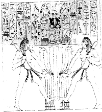 Amenofi III: particolare dei colossi di Mnemone