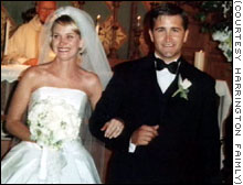 Melissa Harrington Hughes (1970-2001) con suo marito Sean. La coppia si era sposata di recente.
