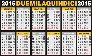 calendario 2015 annuale