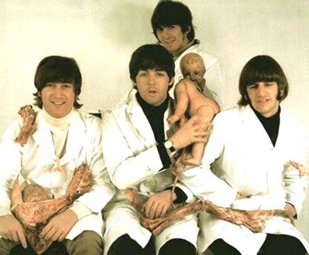 Yesterday and Today album cover photo session shot from www.rarebeatles.com