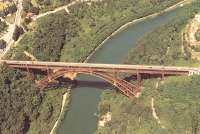 Veduta aerea del ponte