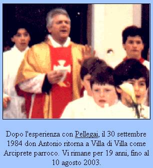 Don ANTONIO BOTTEON ultimo parroco di Pellegai