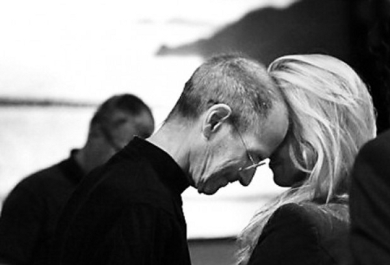 Steve Jobs con la moglie Laurene