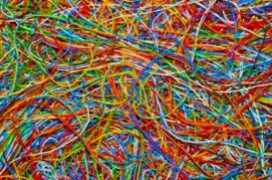 intreccio di fili colorati