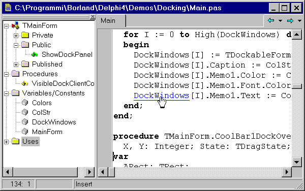 Editor e Code Explorer
