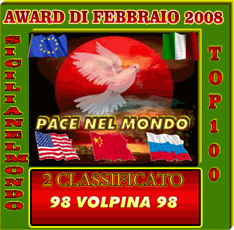 2 classificato top 100 sicilianelmondo febbraio 2008