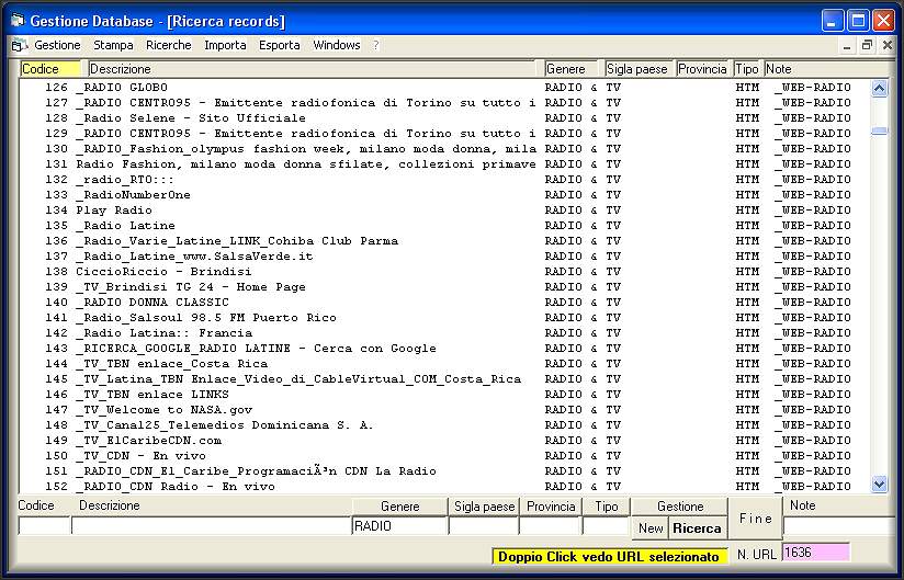 Software Database 22012 URL Favorites Links  & Bookmarks Internet  by RD-Soft(c)