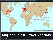 Map of Nuclear Power Reactors