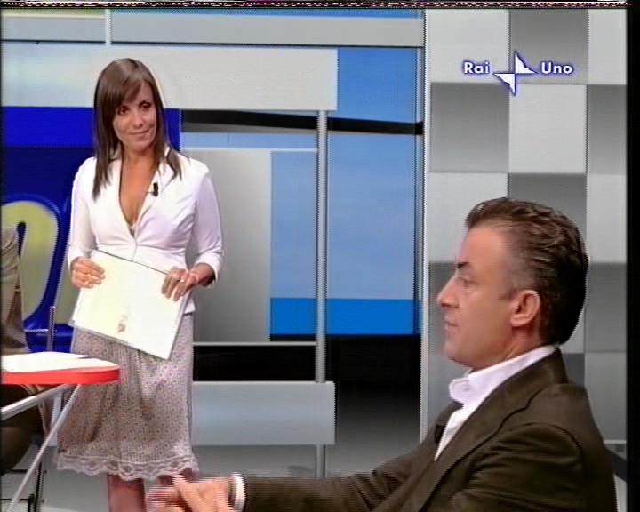 Federica Balestrieri wear slip in a TV show 3