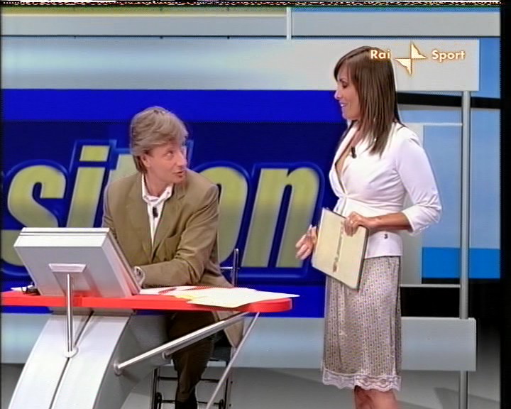 Federica Balestrieri wear slip in a TV show 7