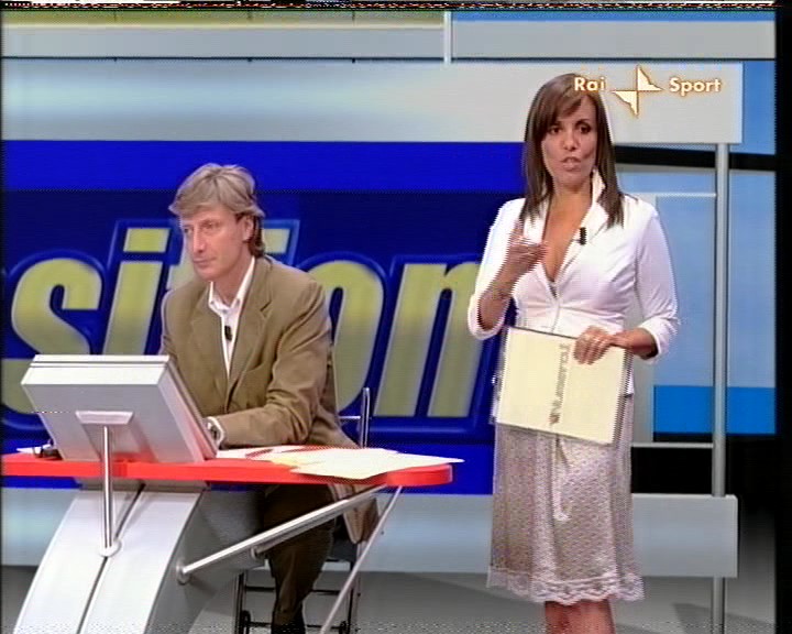 Federica Balestrieri wear slip in a TV show 9