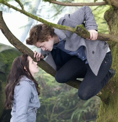 Robert e Bella sull'albero