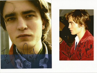 sfondo con autografo di Robert Pattinson 2
