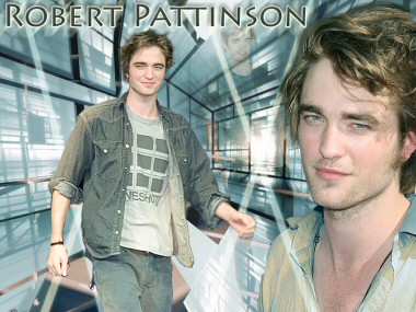 sfondo azzurro di Robert Pattinson