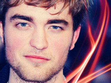 sfondo a neon di Robert Pattinson