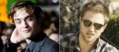 foto di Robert Pattinson prima e dopo il taglio dei capelli
