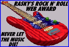 Rasky's Rock n' Roll Web Award