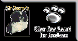 "Silver Paw Award For Excellence." 