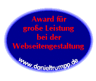 Daniel’s Award fr hervorragende Leistungen im Webdesign