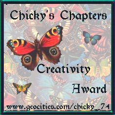 Chicky's Chapters Creativity Award
