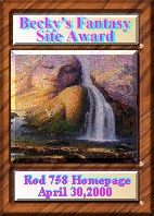 Becky's Fantasy Site Award