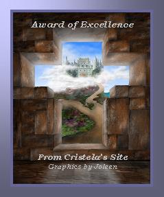 Cristela's Site "Award of Excellence"