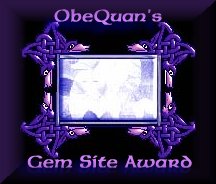 ObeQuan's Gem Site Award 