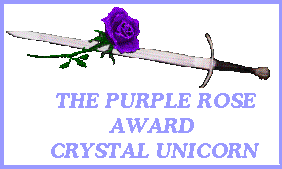 Crystal Unicorn "The Purple Rose Award"