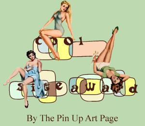 The Pin Up Art Page "Cool Site Award"