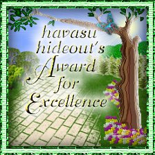 havasu hideout's "Award for Excellence"