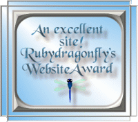 Rubydragonfly's "Excellent Website Award"