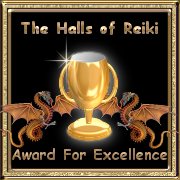 "The Halls of Reiki Award for Excellence"!