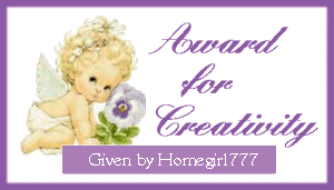 Homegirl777 Award for Creativity