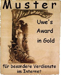 Uwe's Award in Gold