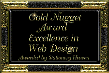Stationery Heaven "Golden Nugget Award"