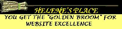 Helene's Place "Golden Broom for Website Excellence"