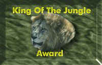 "King Of The Jungle" Award