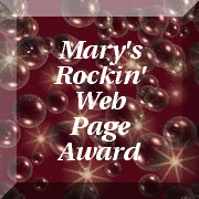 Mary's Rockin' Web Page Award
