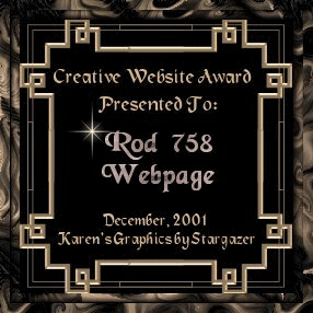 Karen's Graphics "Creative Website Award"