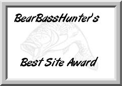 Bear Bass Hunter's Best Site Award