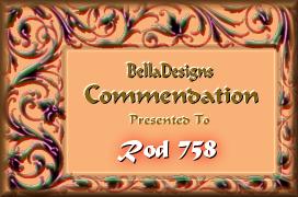 BellaDesigns Commendation Award
