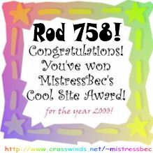 Mistress' Bec's Cool Site Award
