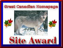 Rodney & Yvonne's Great Canadian Homepage Site Award