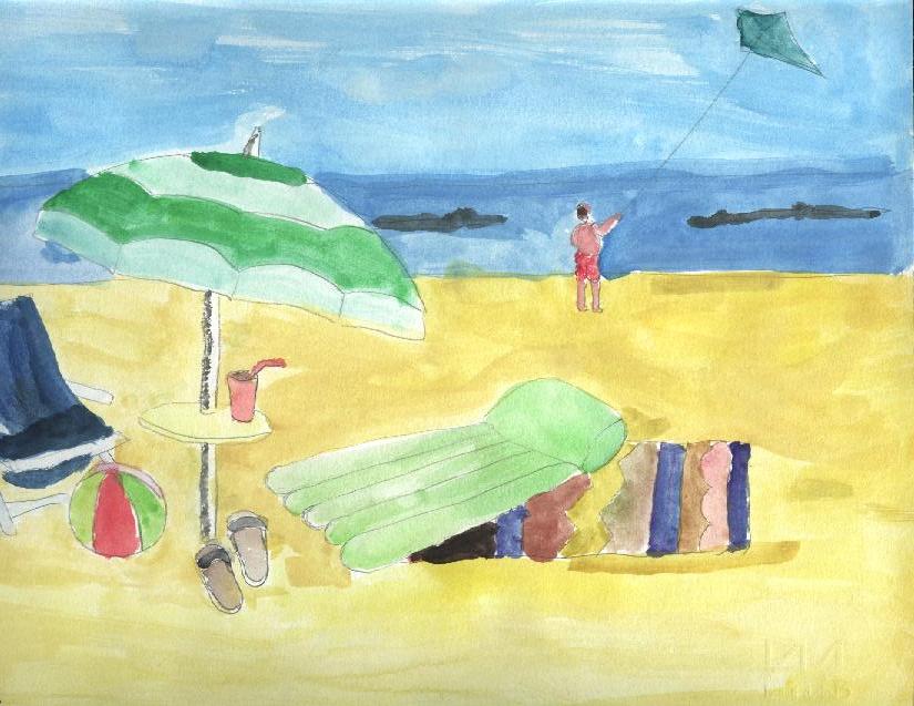 La spiaggia (Colorato da Alessandra)